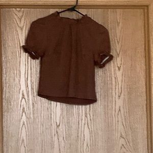 Small chocolate crop top!